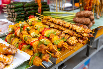 Street food at a Vietnamese night market