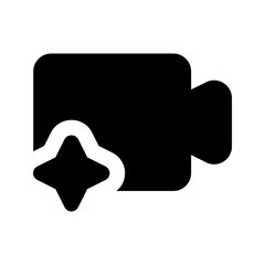 video glyph icon