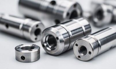 Close-Up View of Precision Engineered Metal Defense Component Parts and Details