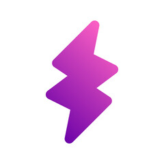 thunder glyph gradient icon