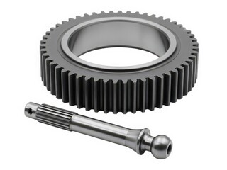 Large gear and shaft assembly