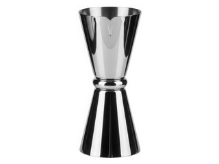 Shiny stainless steel jigger