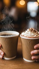 Warm Winter Drinks Featuring Espresso and Creamy Hot Cocoa
