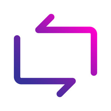 repost line gradient icon