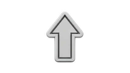 Silver Arrow Pointing Up