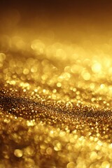 Luxurious Gold Glitter Texture with Sparkling Metallic Particles