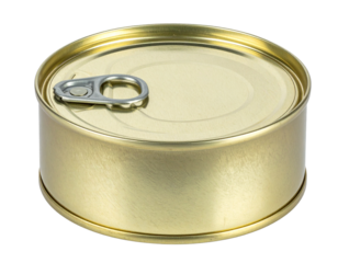 Side view can lid isolated on transparent or white background