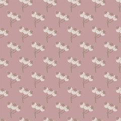 Dusty Rose Botanical Berry Repeat Pattern