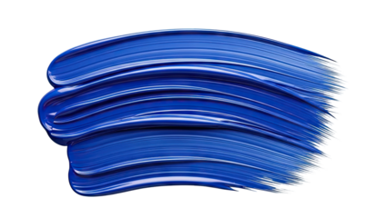 Vibrant Blue Paint Stroke Swirl
