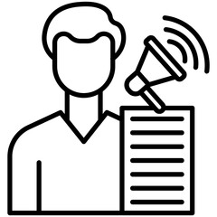 Obraz premium Content Marketer Icon