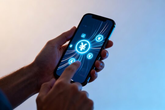 Generative AI Visualization of Digital Financial Transactions Enhancing Security - Powered by Adobe