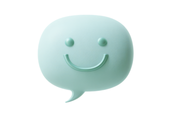 planet icon inside chat bubble with orbit ring