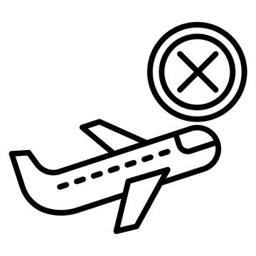 Cancelled Flight Icon
