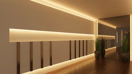Modern empty living room interior featuring a wide window and new parquet floor in a bright open apartment space with white walls and no people