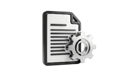Document and Gear Icon