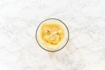 Lemon Spritz Cookie Sandwich with Cranberry Buttercream