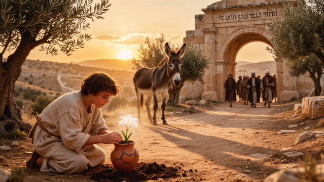 Biblical stories. Genre scenes from the Bible. Famous events from Christian history.