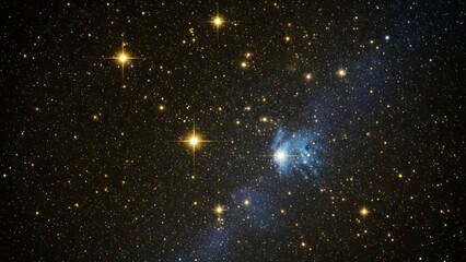 Celestial tapestry of radiant stars and ethereal nebula in the cosmic expanse