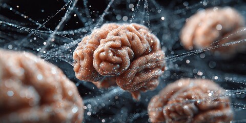 A brain network . Connection of human minds.