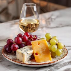 Red Wine and cheese board