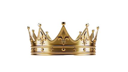 Golden Crown with Fleur-de-lis