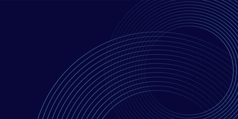 Abstract blue glowing geometric lines modern shiny blue circle lines pattern. Suit for cover, banner, brochure