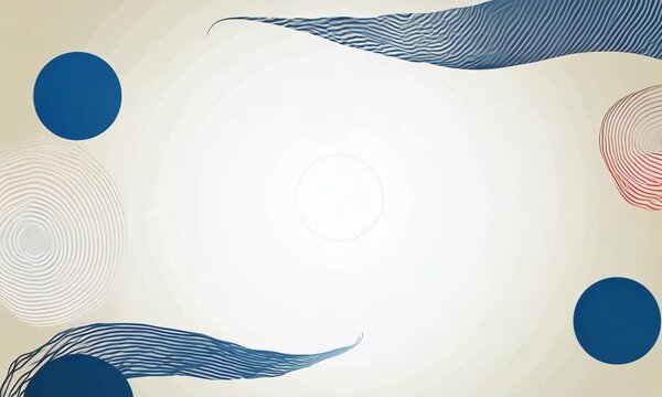 Abstract Minimalist Patriotic Curve and Dot Background