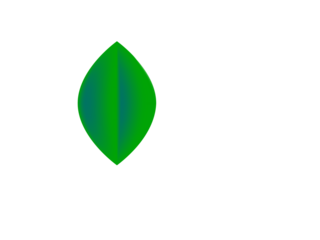 Minimalist Green Leaf Shape on White Background | Abstract Nature-Inspired Form with Smooth Symmetry, Clean Lines, and Fresh Color Gradient for Eco, Organic, and Modern Design Projects
