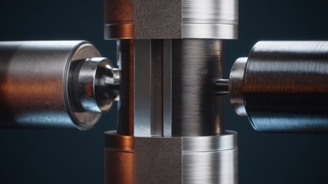 piston pressing against cylinder wall, exaggerated side load visualization