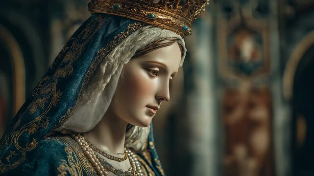 statue of the Virgin Mary, mother of Jesus Christ.