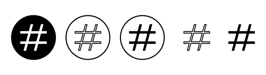 Fototapeta premium Hashtag icon vector. hashtag sign and symbol