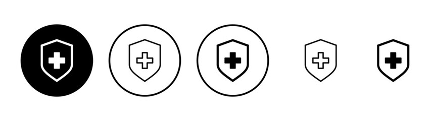 Obraz premium Health insurance icon vector. Insurance health document sign and symbol