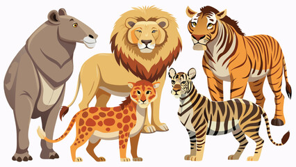 Obraz premium True-to-Life Animal Vector Pack