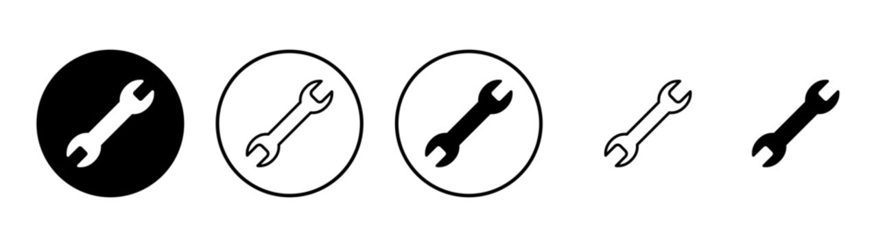 Wrench icon vector. repair icon. tools sign and symbol