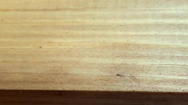close-up of a wooden board.wooden board. slow motion video. High quality 4k footage