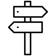 Fototapeta premium Directional Outline Icon