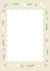 Vector illustration of spring plants.