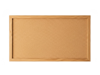 Minimalist corkboard with wooden frame