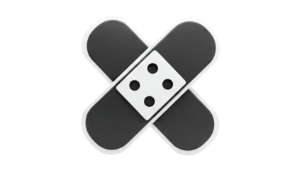 Crossed Band-Aids Icon