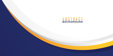 Modern blue and orange business presentation template. Vector eps10