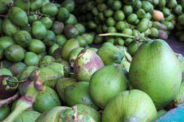raw coconut stock on shop for sell