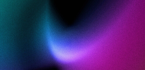 blue purple green pink black abstract noise grainy background, glowing vibrant glitter gradient, glowing texture, header poster banner cover design, paint effect 