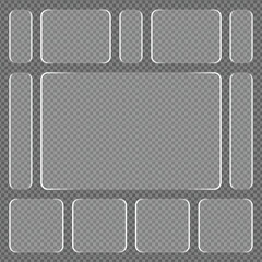 Transparent Frame Collection for Design and Layout Templates