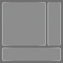 Transparent Frame Layout Design for Graphic Design Elements