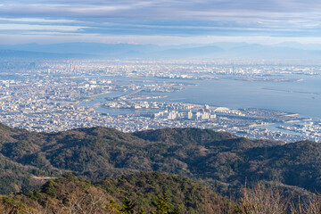 神戸六甲山からの眺望