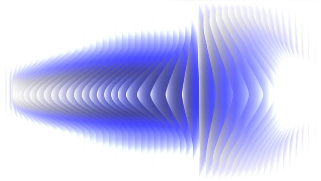 Cool blue abstract background warped vertical stripes visual rhythmic effect digital vector graphic vector illustration.