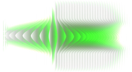 Obraz premium Vibrant green and white abstract background with dynamic horizontal wave effect vector illustration.