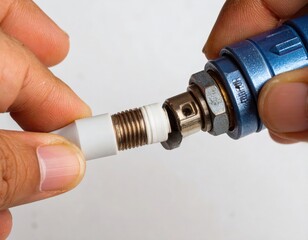 コネクタ接続の接写