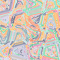 Abstract Colorful Lines Turing Pattern Rough Design Reaction Diffusion Background Vector. Good for Wallpaper, Cover Design, Poster 