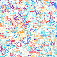 Abstract Colorful Lines Turing Pattern Rough Design Reaction Diffusion Background Vector. Good for Wallpaper, Cover Design, Poster 